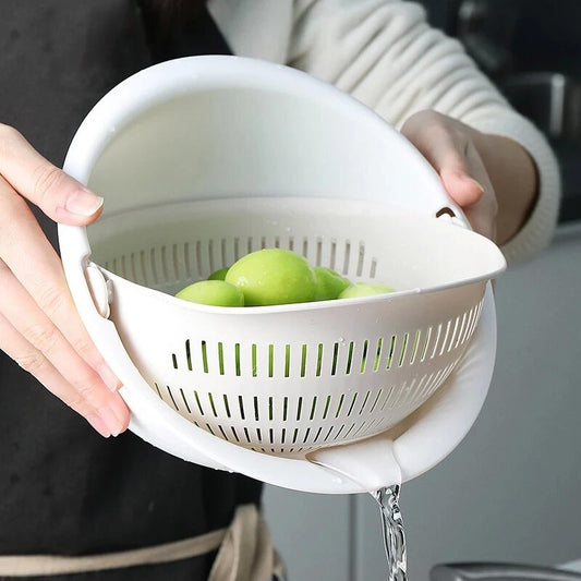Double Drain Basket Bowl