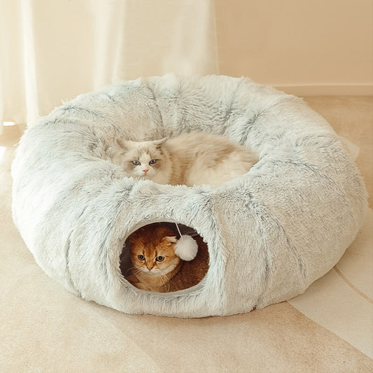 PlushPaws Bed & Tunnel